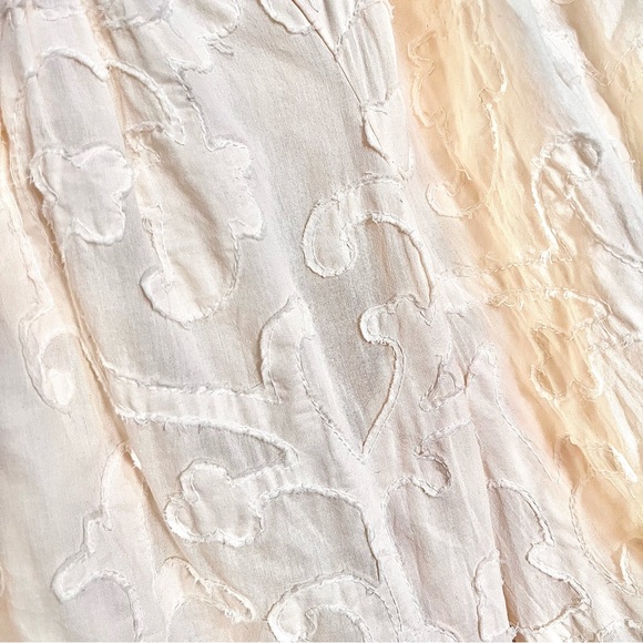 NWOT Rebecca Taylor Beige/Crème Floral Top-Stitching Blouse MSRP$350 - Picture 7 of 16